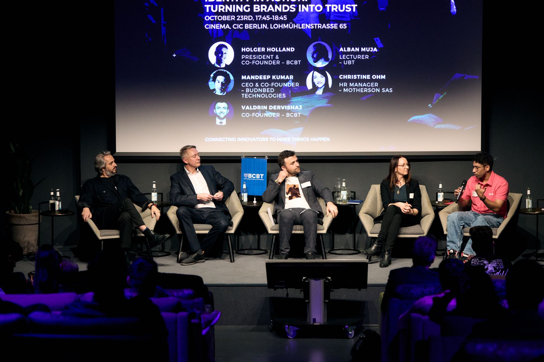 Panel des BCBT bei Venture Café Berlin