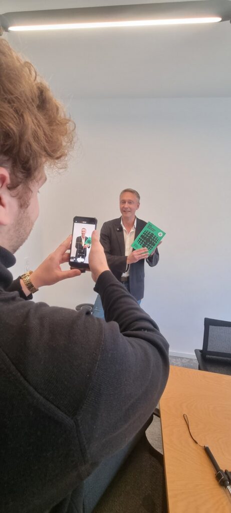 Videodreh mit Holger Holland zum Buch „Wir schaffen Zukunft“ bei PIABO
